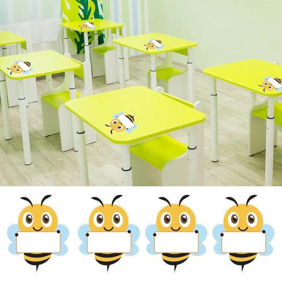 Bulletin Board Bumble Bee Cutouts Bee Shaped Paper Name Tags Student Nameplates for Classroom Cubbies Desks