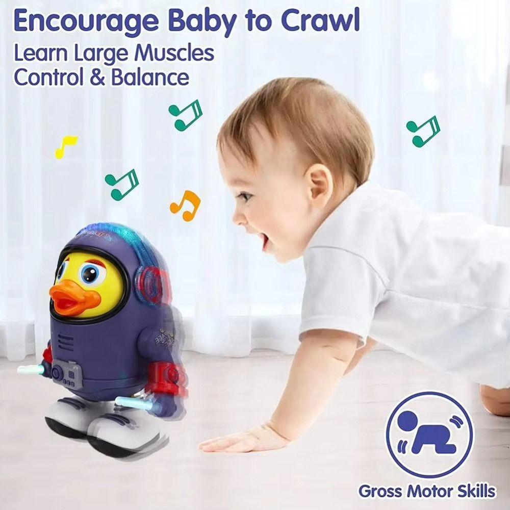 Interactive Electric Dance Space Duck Plastic Duck Musical Interactive Toy Desktop