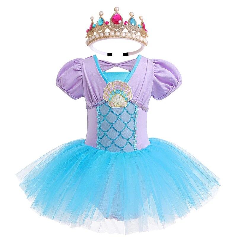 Нарядное праздничное платье принцессы для балета и танцев для детей, танцевальная пышная фатиновая юбка-пачка, костюм для Хэллоуина, сценический костюм