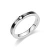 Japanese and Korean titanium steel diamond-encrusted oil drop ring female, temperament advanced sense light luxury couple ring diamond ring male