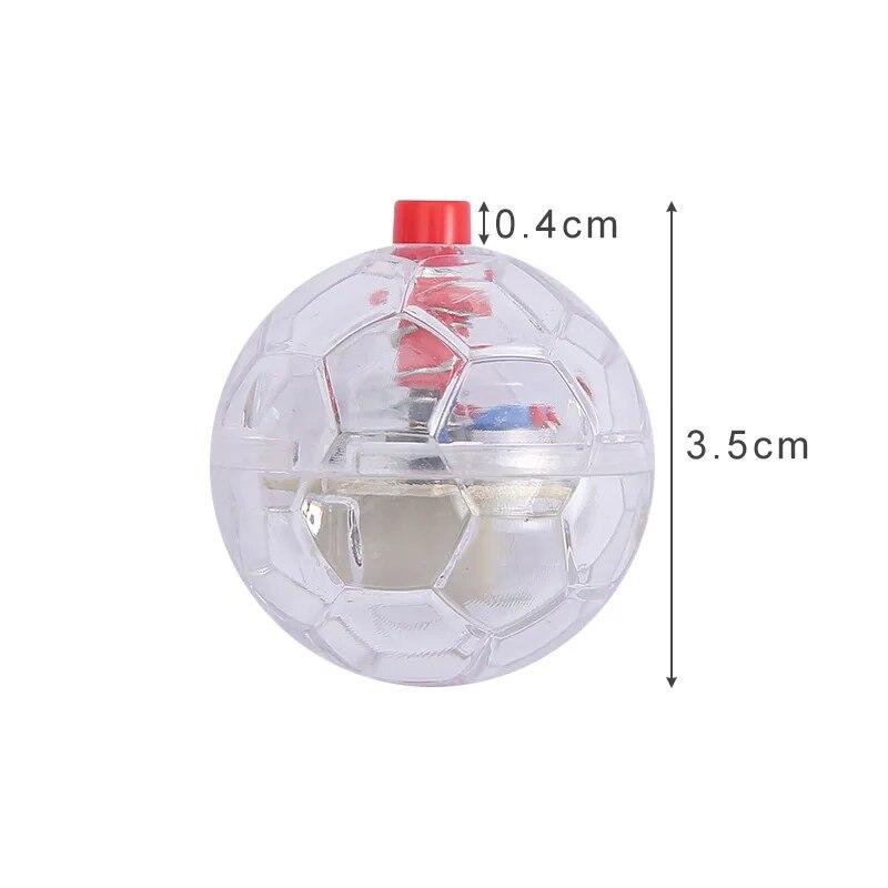 Glowing Ball Cat Toy Football Shape Bounce Ball Toys for Dog Cats Interactive Training Kitten Toys with LED Light Pet Supply