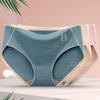 Summer Women Underpants Mid Waist Solid Color Butt-lifted Good Breathability Elastic Quick-drying Sport Casual Briefs Female Panties