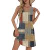Women's Casual Sundress With Pockets Summer Boho Beach Dress T-Shirts Dress V Neck Loose Tank Dresses