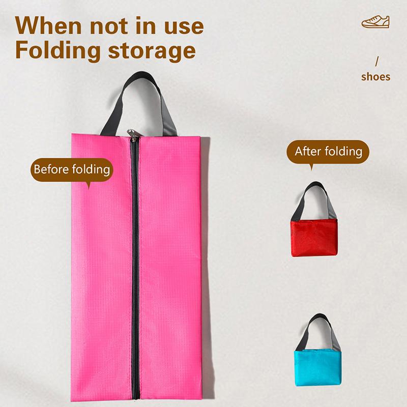 Сумка для хранения обуви, водонепроницаемая и пыленепроницаемая нейлоновая ткань с прочной молнией, подходит для мужчин и женщин, дорожная сумка для хранения дома