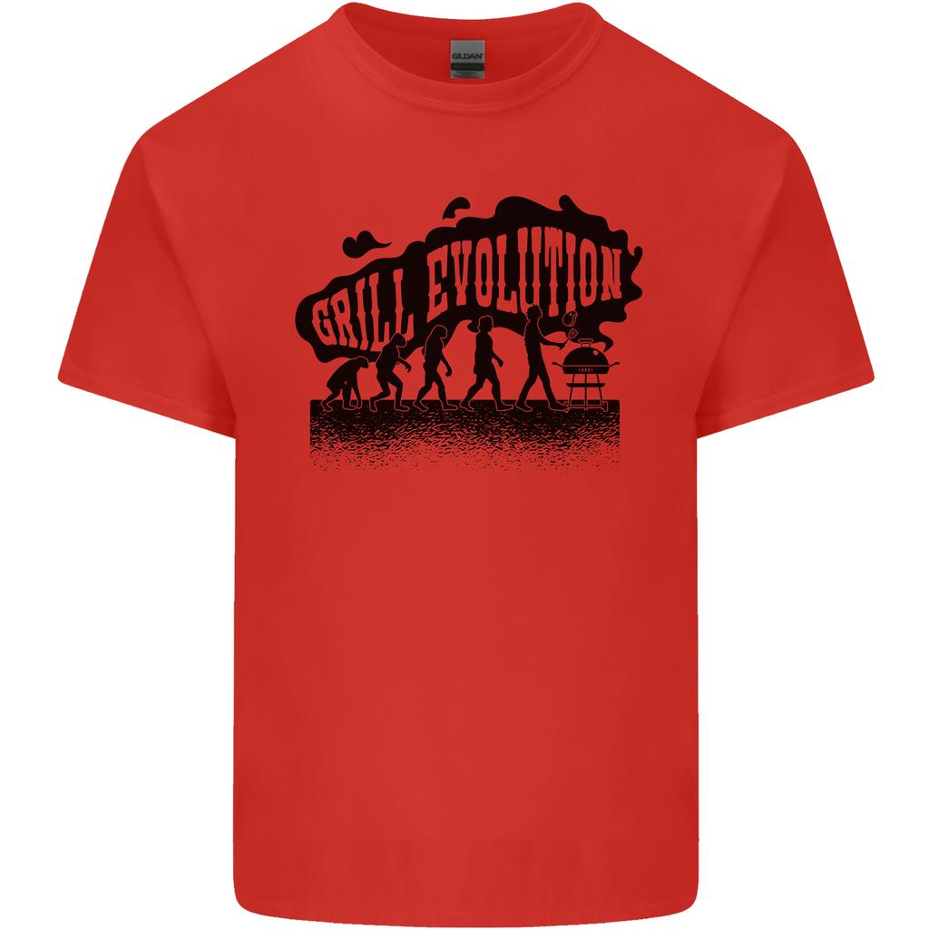Grill Evolution Funny BBQ Braai Unisexs Light Cotton TShirt