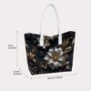 Elegant Floral Print Women's Fashion Tote Bag for Daily Shopping Commute