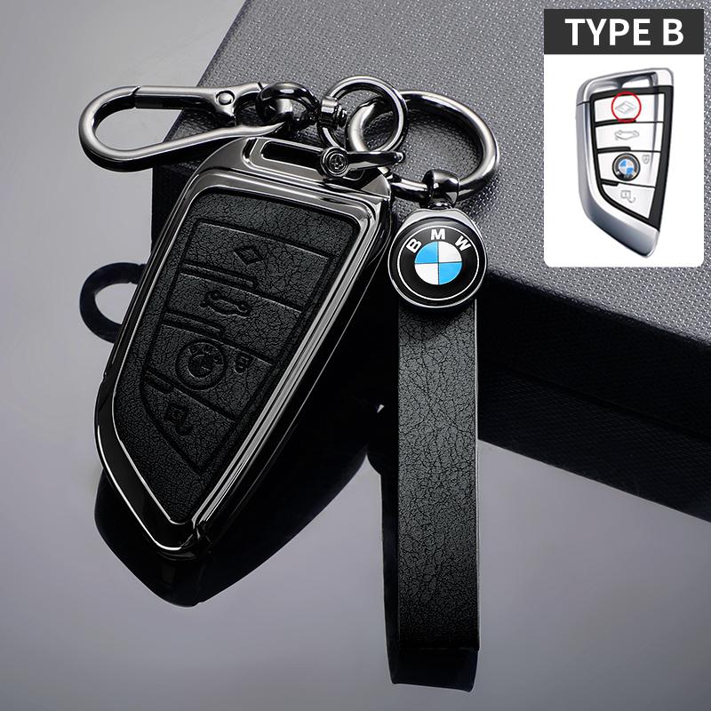BMW Leather Car Key Case Protective Shell for BMW X1 X3 X5 X6 X7 1 3 5 6 7 Series G20 G30 G11 F15 F16 G01 G02 F48 Accessories G222