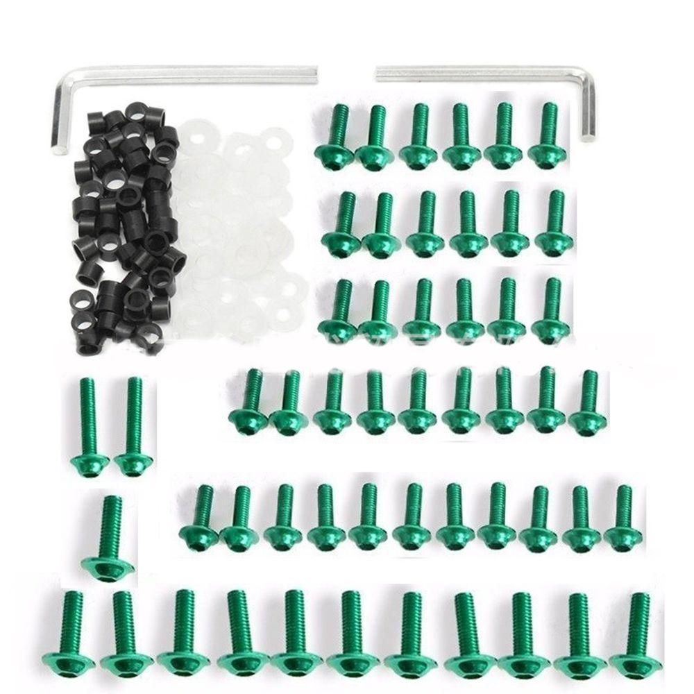 158pcs Aluminum Screws Nut Kit CNC Fairing Bolts Screws Stand Screw Frame Screw Motorcycle Screw