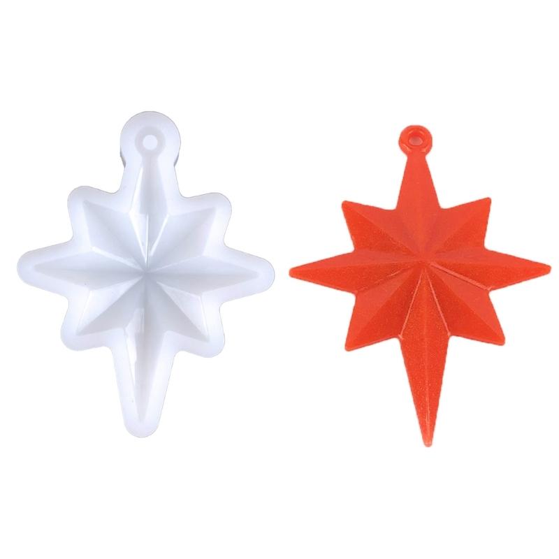 North Star Shape Silicone Mold Decorative Pendant Mold Handmade Epoxy Silicone Mold Epoxy Resin Molds Making Crafts