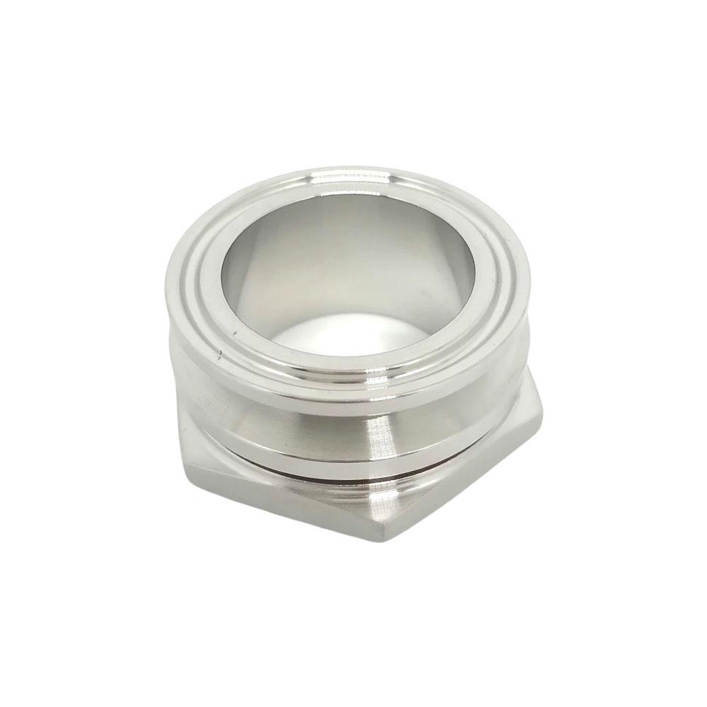 Weldless Bulkhead Fitting 1.5" 2" TC 304 Stainless Steel Sanitary Tri Clamp Homebrew Kettle Water Tank Aquarium Pipe Connector