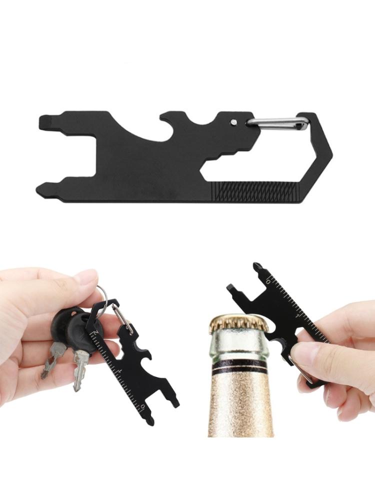 Многофункциональный карабин, резак для веревки, открывалка для бутылок, шестигранный ключ, отвертка, весы, портативный брелок для гаджета