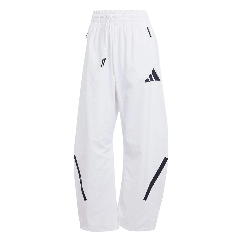 adidas Серия Истинное Исцеление Спортивные Брюки с Завязками Средней Посадки Дышащие Повседневные Брюки Женские Брюки Белые JW1760
