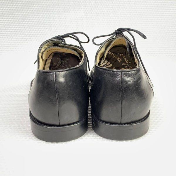 90s Vintage Germany Made MANZ Size 9 27.5cm Business Shoes Cap Toe Straight Black(USED)