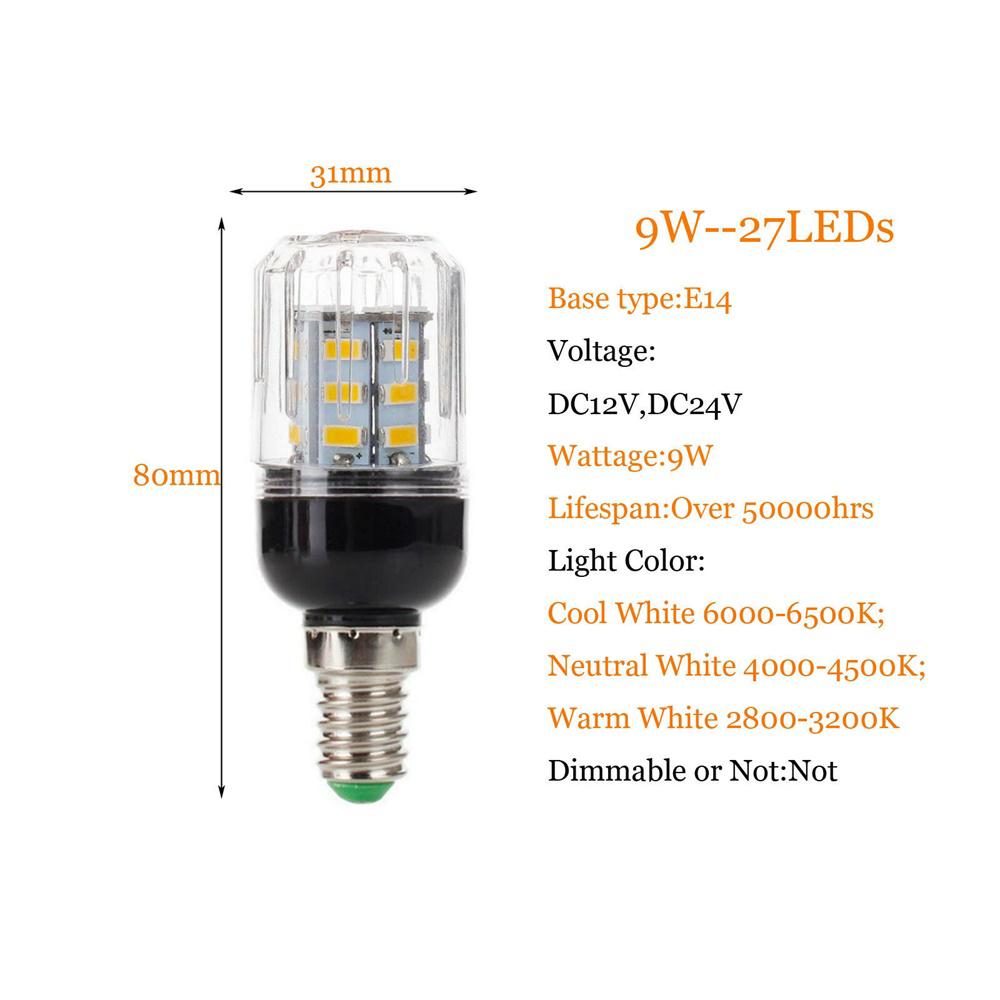 Led Corn Light Bulbs E27 24V 12V 360degree Lighting Cool/Warm/Neutral White Energy-saving Night Decor 5730SMD Living Room