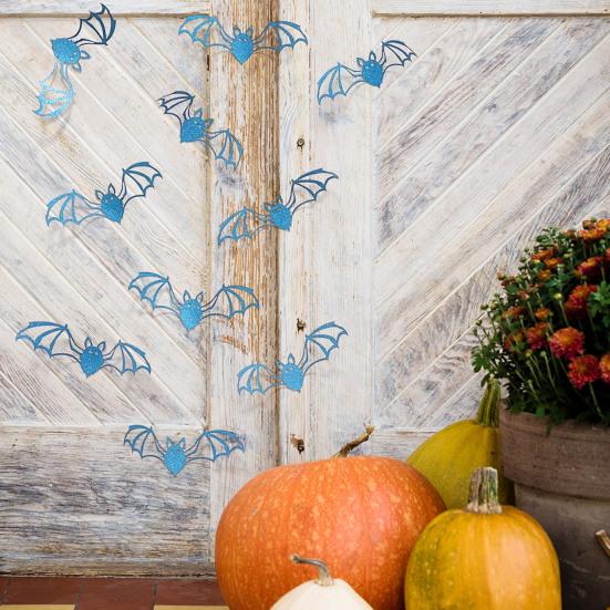 12 шт. Хэллоуин Летучая мышь Наклейки на стену Украшения Большие Полые Летучие мыши Наклейки на стену для Стены Стекла Зеркала Декор Гостиной