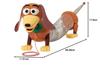 Disney Pixar Toy Story Slinky Dog Pull Toy with Retro Packaging, Movie Toy [Parallel Import]