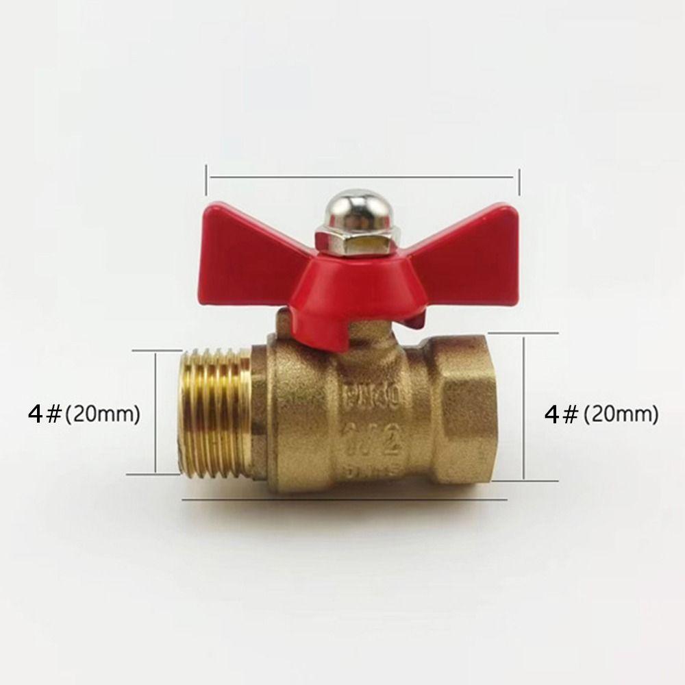 1Pcs Heavy Duty Butterfly Valve Brass Garden Hose Valve New Shut Off Valve