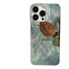 Креативный защитный чехол для iPhone 16/15 Plus с изображением морской черепахи