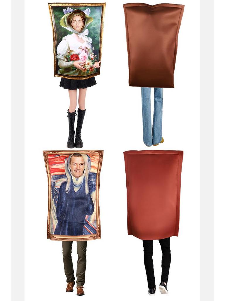 Костюм на Хэллоуин Мона Лиза Комбинезон для школьных выступлений