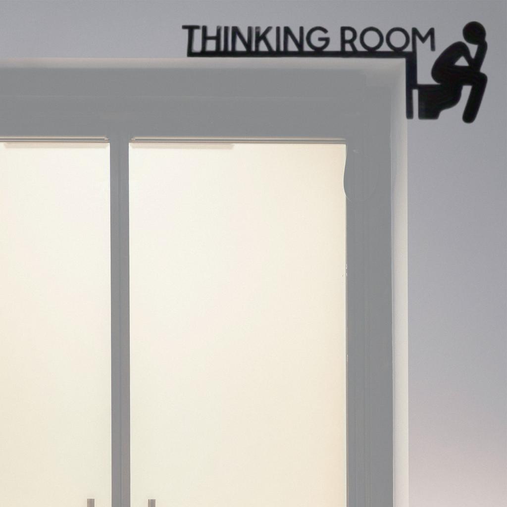 Elegant THINKING ROOM Metal Wall Art Sculpture for Home Decoration In Bedroom Living Room Bathroom Kitchen Garden