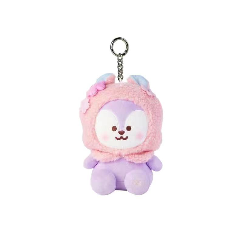 Плюшевая игрушка Веер Сакуры BT21 серия KPOP кукла-сидячка группы BTS подарки день рождения пара взрослый Мягкая обнимательная уютная каваии очаровательная набивная