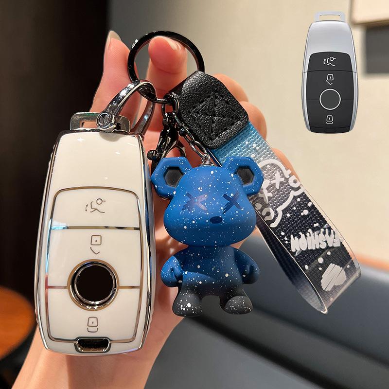 Чехол для дистанционного ключа из ТПУ для Mercedes Benz ACESG Class GLC CLE CLA GLB GLS W177 W205 W213 W222 X167 AMG