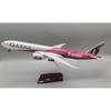 Модель самолета B777 Катара к Чемпионату мира со светом и колесами - Реалистичный статический декоративный элемент