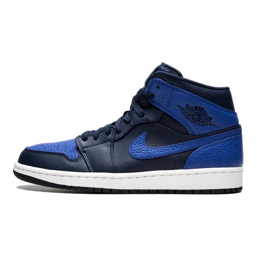 Jordan 1 Средний Обсидиан Королевский Синий Jordan 554724-412