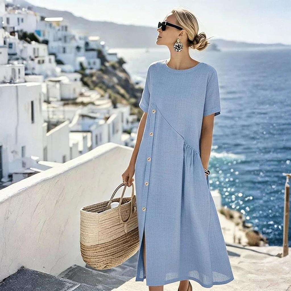 Женское модное повседневное платье -колор