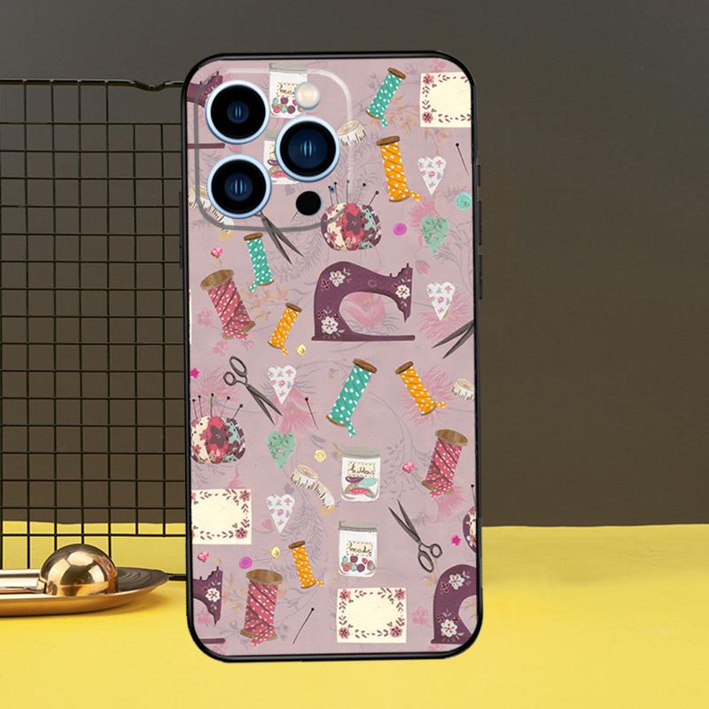Чехол для телефона в виде швейных ножниц для iPhone 12 13 Mini 11 14 Pro Max X XS XR Max 7 8 Plus SE Мягкий чехол Fundas