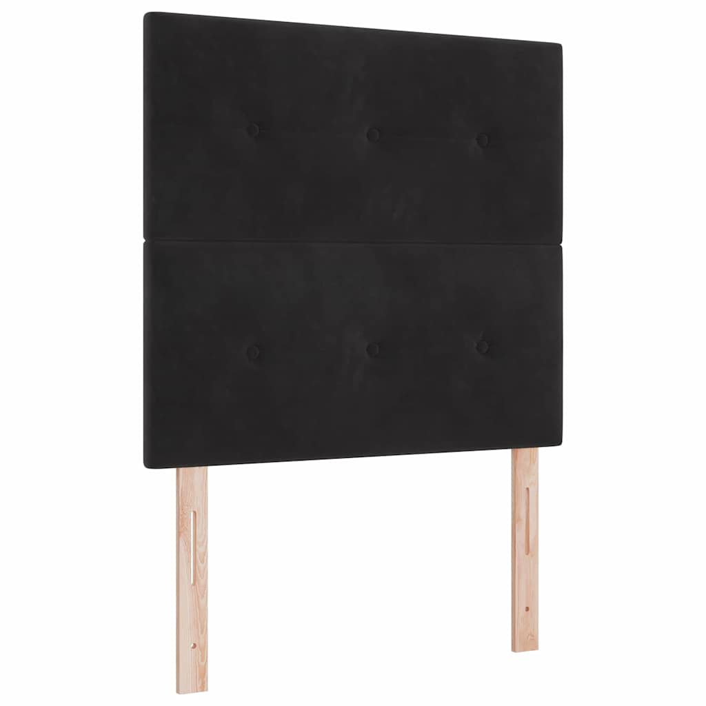 Headboard in Black 100 cm Velvet