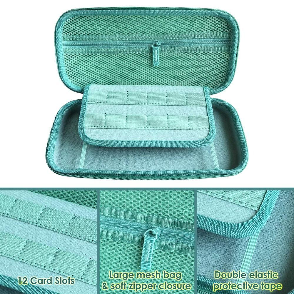 Animal Leaf Crossing Carrying Case 12 Card Slots Hard Shell Case Travel Case for Switch 2 Travel