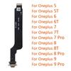 For Oneplus 5 5T 6 6T 7 7T 8 8T 9 Pro 9R USB Charging Port Connector Board Flex Cable with Earphone Audio Jack Port