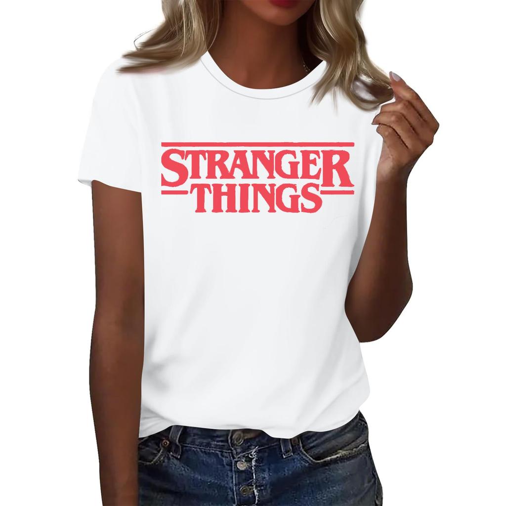 Женская модная и повседневная футболка с длинным рукавом и принтом, с коротким рукавом