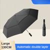 Windproof Strong Large 130 CM Double Layer Automatic Folding Umbrella for Men Waterproof Sunshade Big Sunny and Rainy Umbrellas