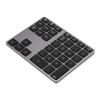  308 35 Keys Numeric Keypad Rechargeable Wireless   Thin Keyboard Compatible with   5.0(Black )