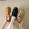 Winter Vintage Women's Snow Warm Suede Leather Slouchy Casual Flat Boots