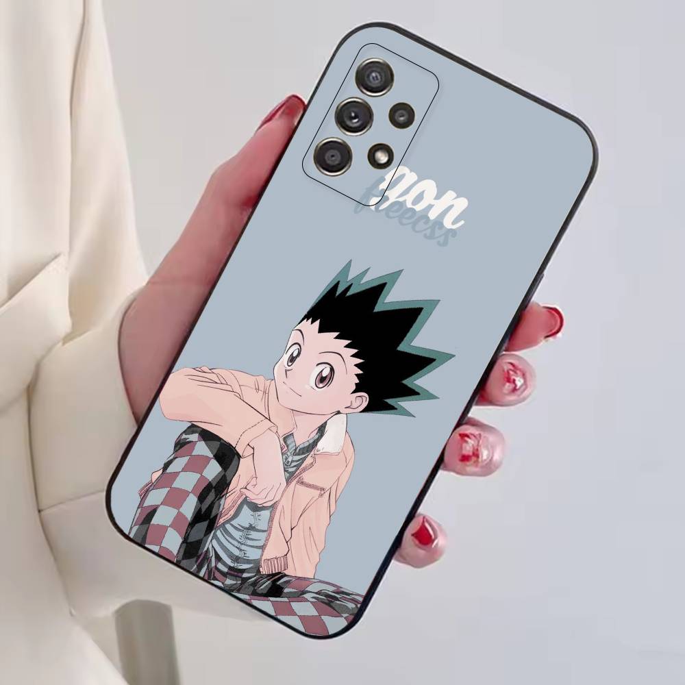 Japanese Manga H-Hunter Gon Freecss Phone Case For Samsung S25,S24,S21,S22,S23,S30,Ultra,S20,Plus,Fe,Lite,Note,10,Black Cover