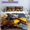 3pcs Bumblebee and Optimus Prime2 pattern bedding set duvet cover set includes duvet cover &pillowcases, perfect all season bedroom decoration & gift