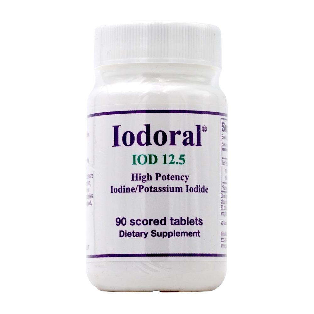 Iodoral IOD 12.5 Высококонцентрированный йод/йодид калия, 90 таблеток с риской