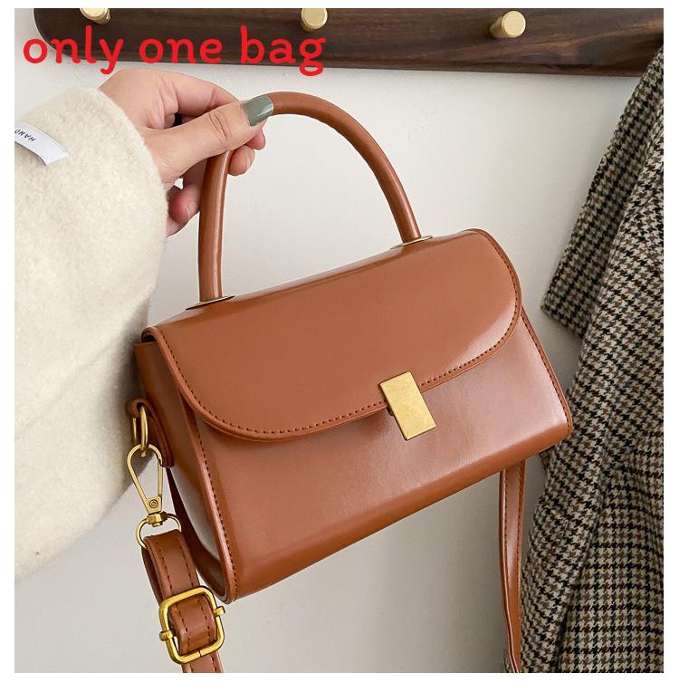 Pu Small Square Shoulder Bag For Women With Lock Closure Perfect For Daily Wear