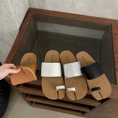 Модный бренд Bailamos Женские шлепанцы с раздельным пальцем Летняя обувь Резиновые шлепанцы Женские Пляжные шлепанцы Модные Плоские Гавайские Роскошные Шлепанцы