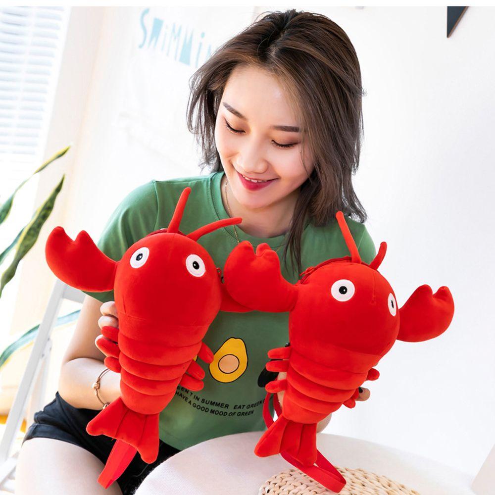 Игрушка Рождественский подарок Подарок на день рождения Сумка-мессенджер Crayfish Плюшевая сумка через плечо Плюшевая сумка через плечо