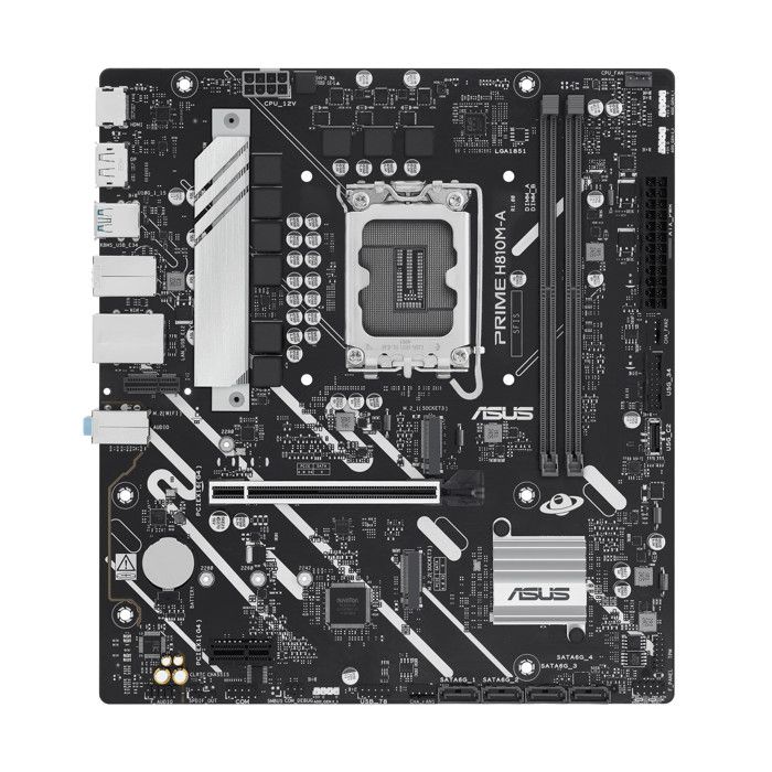Carte mère - ASUS - PRIME H810M-A-CSM - Micro ATX - Socket 1851 - DDR5 SDRAM