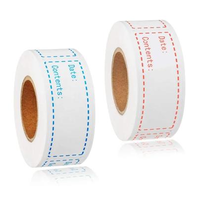 125/150 шт./рулон этикетки для заморозки продуктов питания наклейки 1x3 дюйма самоклеящиеся этикетки для хранения продуктов питания в холодильнике легко моются без остатка