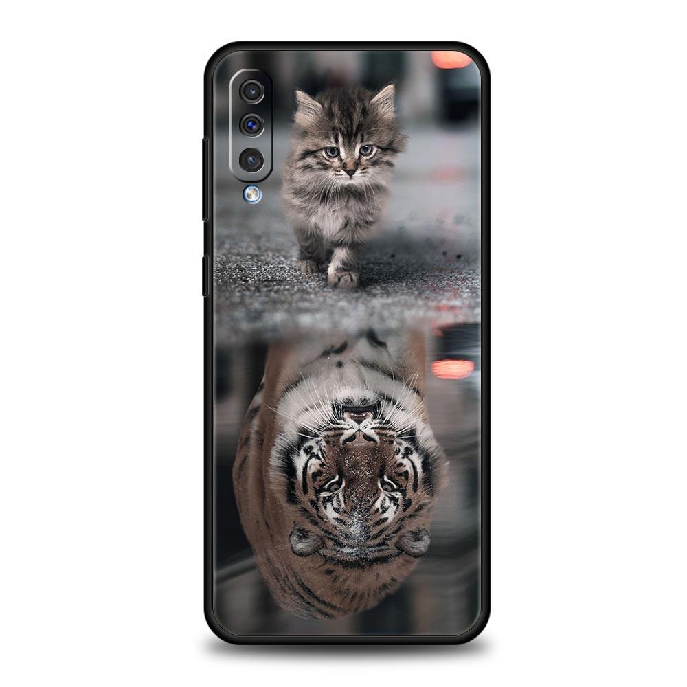 Чехол с животным Тигр Лев для Samsung Galaxy A12 A22 4G A32 5G A72 A52 A70 A50 A20e A30 A02s A10 A20s A10s A40 A04 Мягкий чехол для телефона