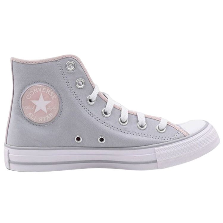 Converse Chuck Taylor All Star Classic Comfortable Casual Durable High-Top Canvas Shoes Women Sneakers Gray Pink A00890C