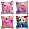 S-Санс Игра Undertale Наволочка Квадратная Двусторонняя Печать Короткий Плюш Подушка-Подушка для Дивана Спальня Прикроватная Подушка
