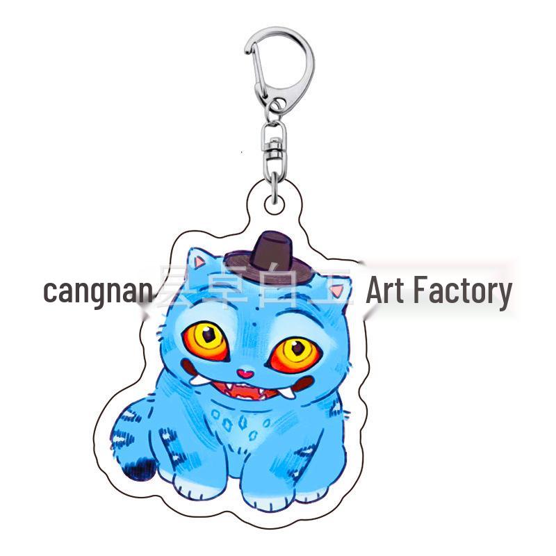 K-pop Брелок для ключей с женской группой «Охотники на демонов»: Милый акриловый брелок для школьной сумки Lumi, Zoe, Mira & Qin Yu