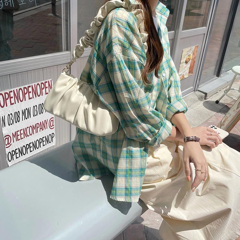 Сумка женская летняя новая белая плиссированная облако подмышечная сумка текстура ниша универсальная на одно плечо сумка-мессенджер